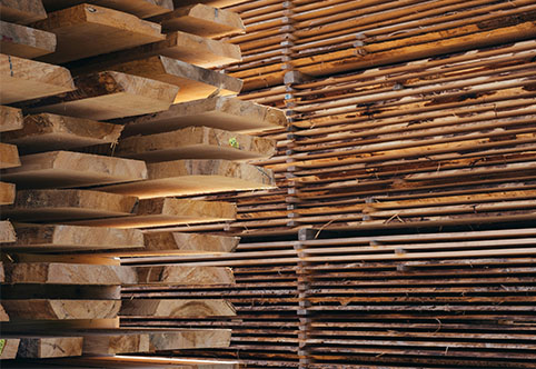 lumber stacks